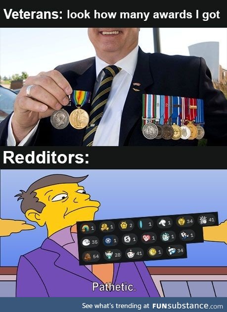 Veteran's awards are real though