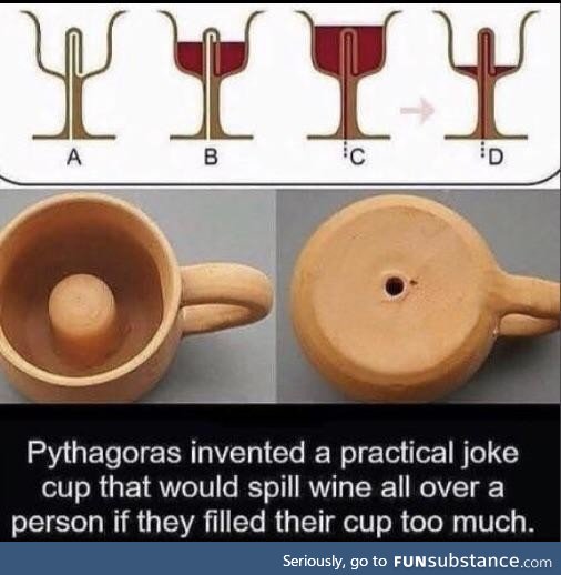 No wonder you had no friends, Pythagoras
