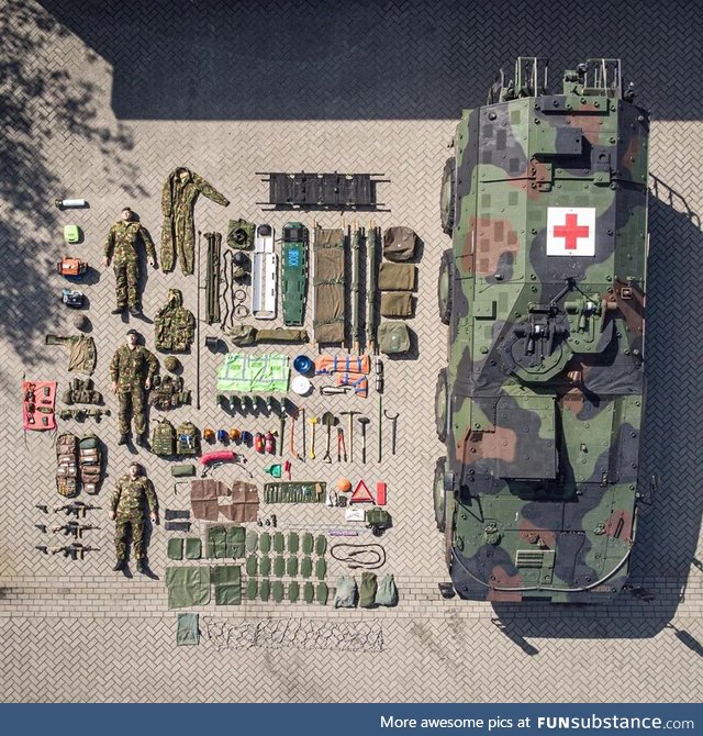 Contents of a Boxer MRAV of the Royal Netherlands Army