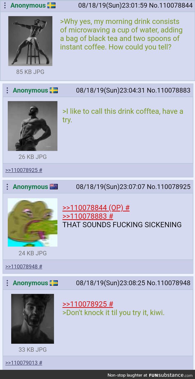 SwedeChad invents a drink
