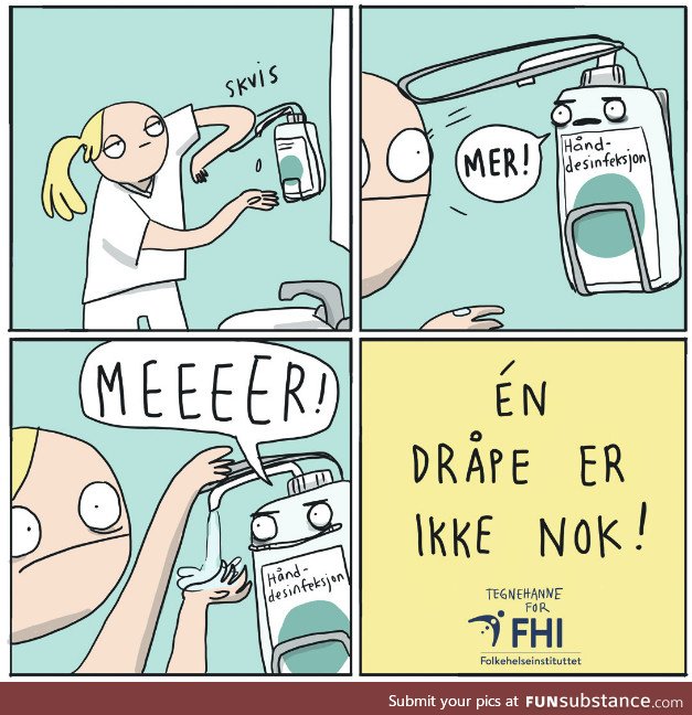 The Norwegian Institute of Public Health's "One Drop is Not Enough" poster is something