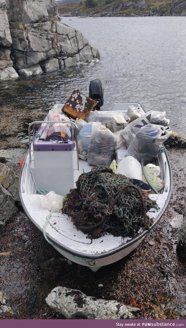 I spent my weekend picking trash in my neighborhood at the Norwegian west coast
