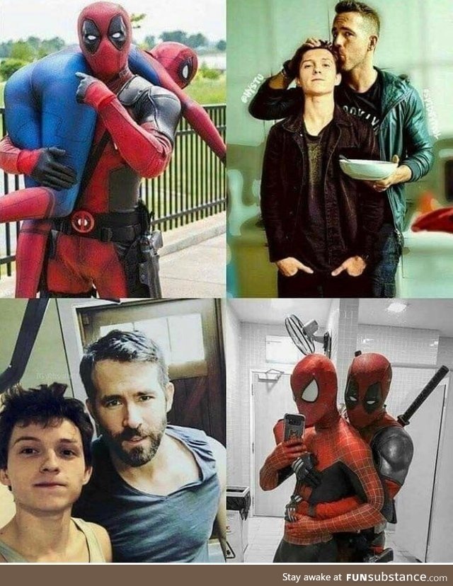 Deadpool and spiderman good times
