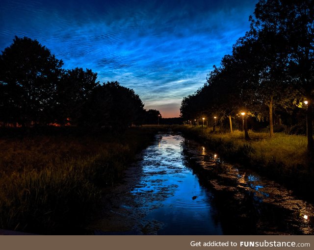 Noctilucent clouds over the Netherlands