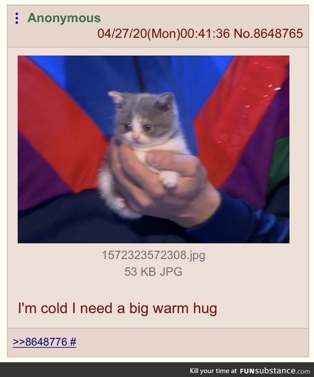 Anon needs a hug