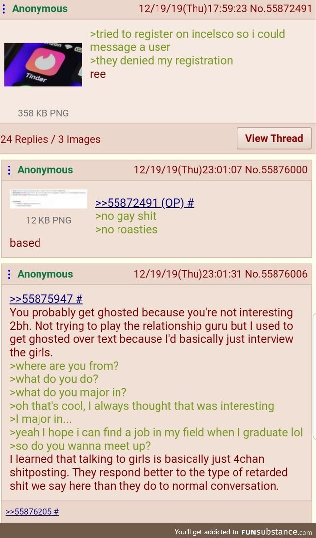 Anons are masters of Tinder