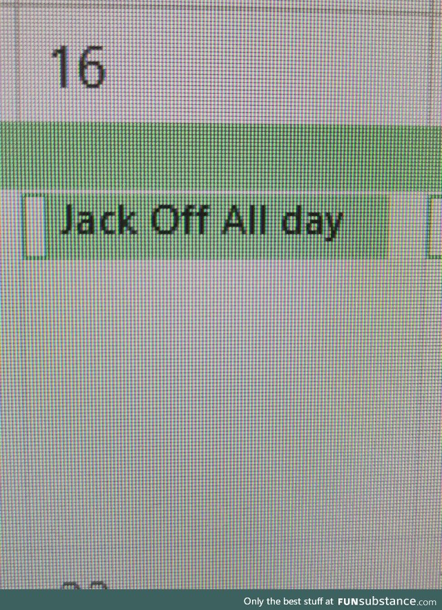 Manager put my day off work in his Calendar