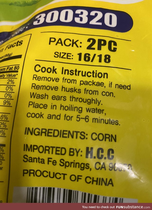 The best cooking instructions I’ve ever read for frozen corn