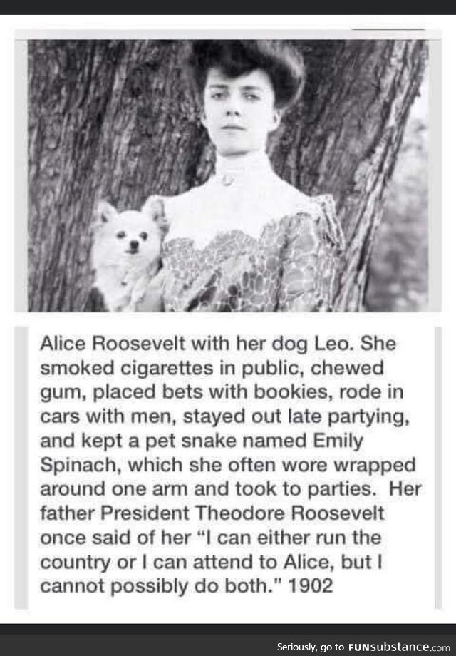 Alice Roosevelt is a long lost gem