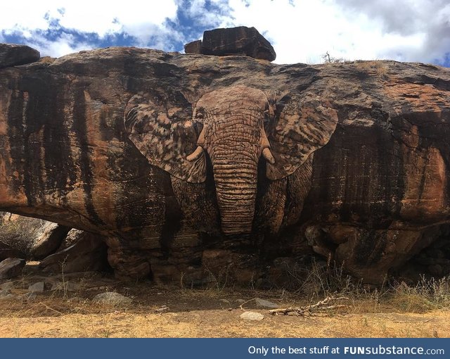 Epic Rock art. Samburu, Kenya