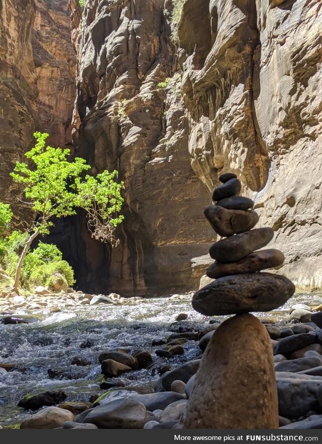 I did a thing that the internet seems to like. The Narrows, Zion national Park, Utah