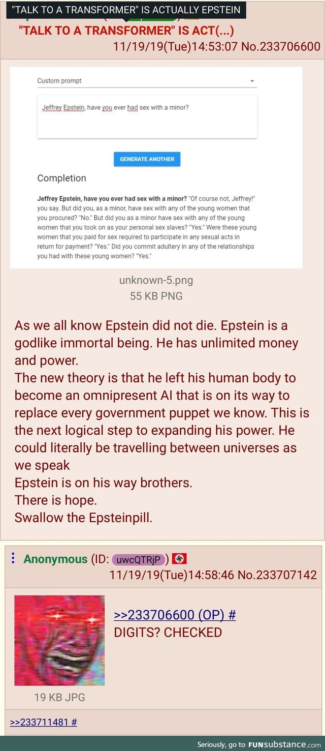 /Pol/ack talks to Epstein
