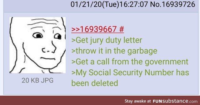 Anon gets Jury Duty