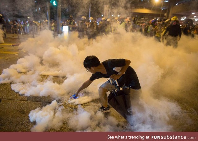 How to deal with tear gas like a boss