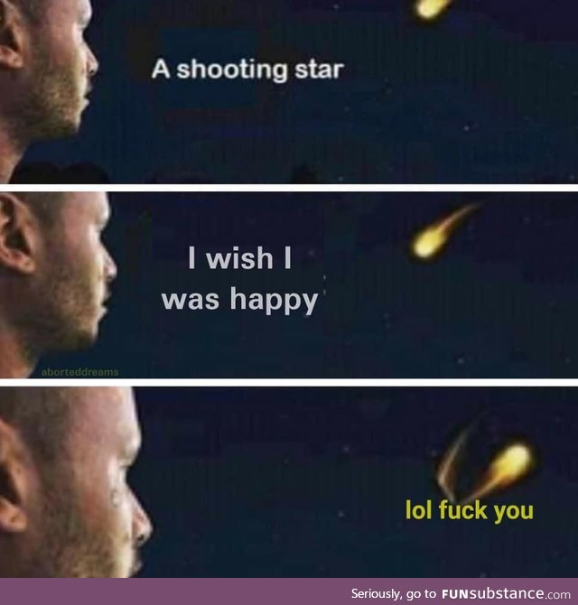 Oh look a shooting star