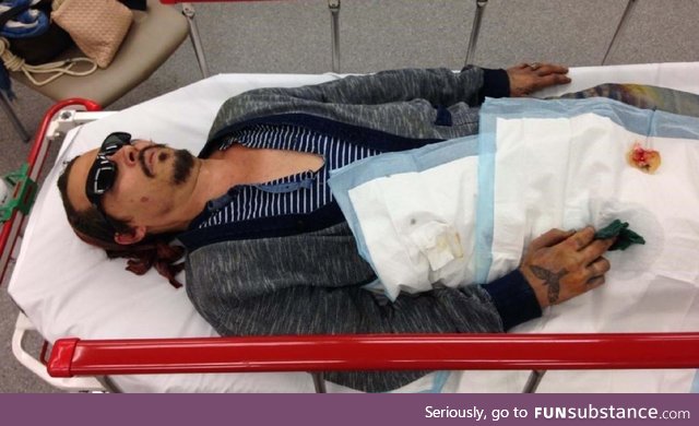 Johnny Depp lying in hospital after Amber Heard severed his finger (allegedly)