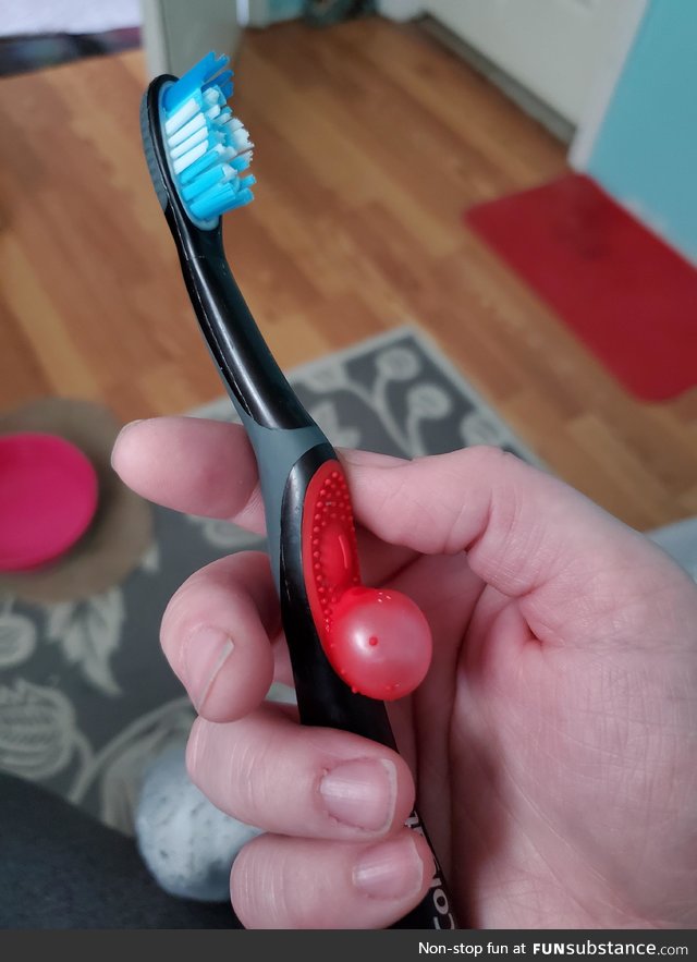 Apparently my toothbrush got pregnant last night