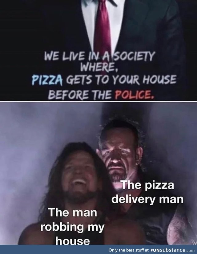 Pizza boys in texas *the robber is already ded*