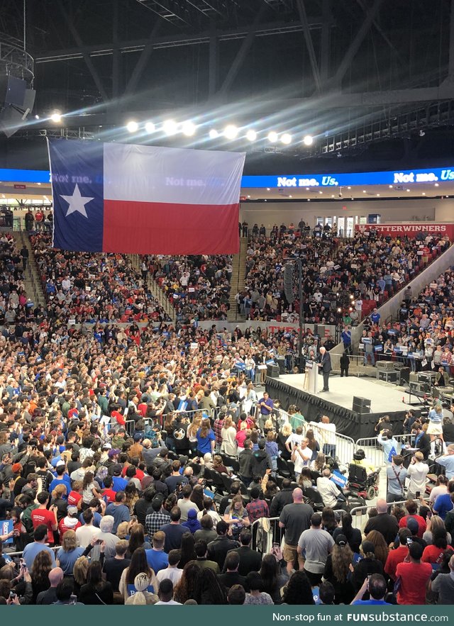 Bernie crowd today in Houston