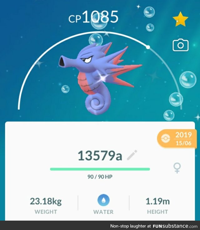 PoGo Project #22 - My Shiny Fish and Me