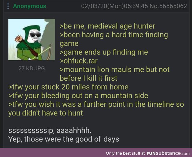 Anon remembers the good ol days