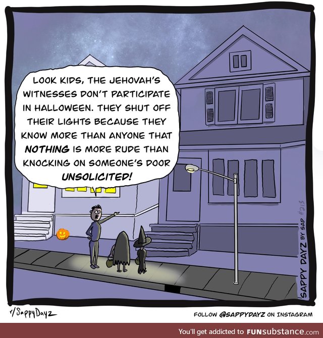 Jehovah’s witnesses on Halloween