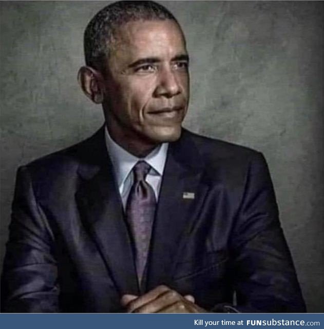 This is the Official White House portrait of President Obama that Trump refuses to hang
