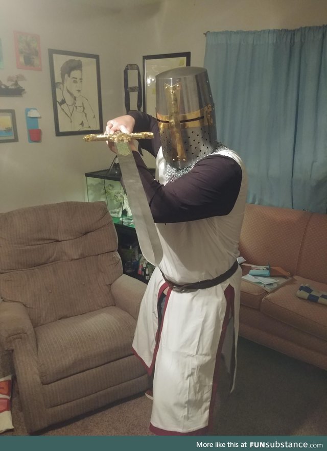 My friend has been saying that we need to go on a crusade. This is how he showed up at my