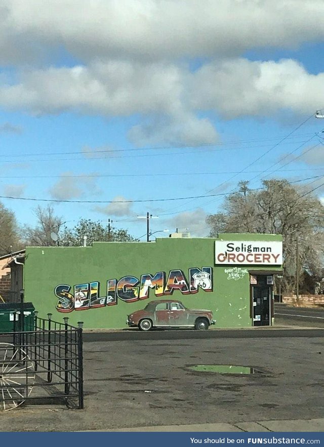 My friend took this picture. The car isn't a part of the mural