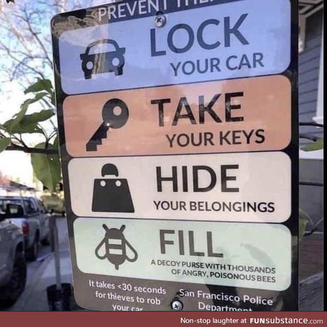 It’s no wonder why San Francisco has low auto theft