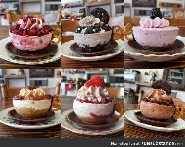 These cheesecakes are literal cupcakes. Teacupcakes