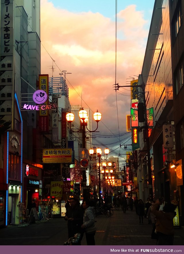 Sunset in Osaka