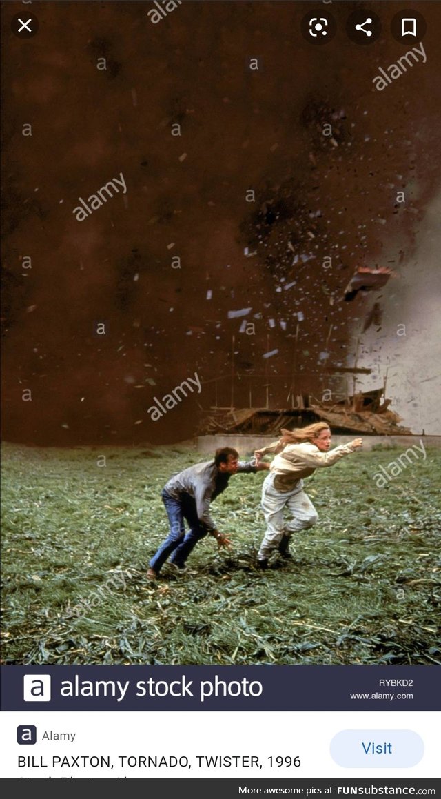 This stock photo makes it look like they're running away from a tornado of watermarks