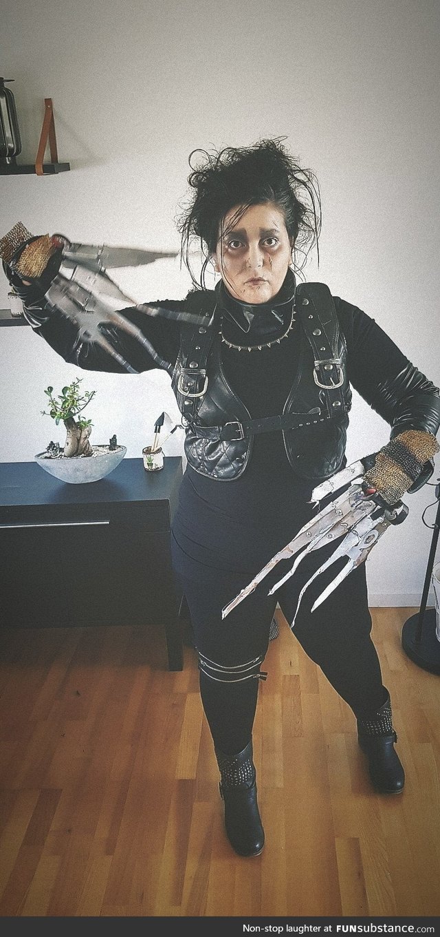 [self] Homemade Edward Scissorhands cosplay for a Danish carnival