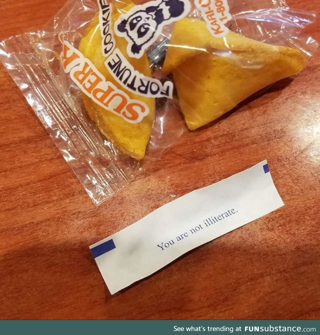 My fortune cookie I got the other day