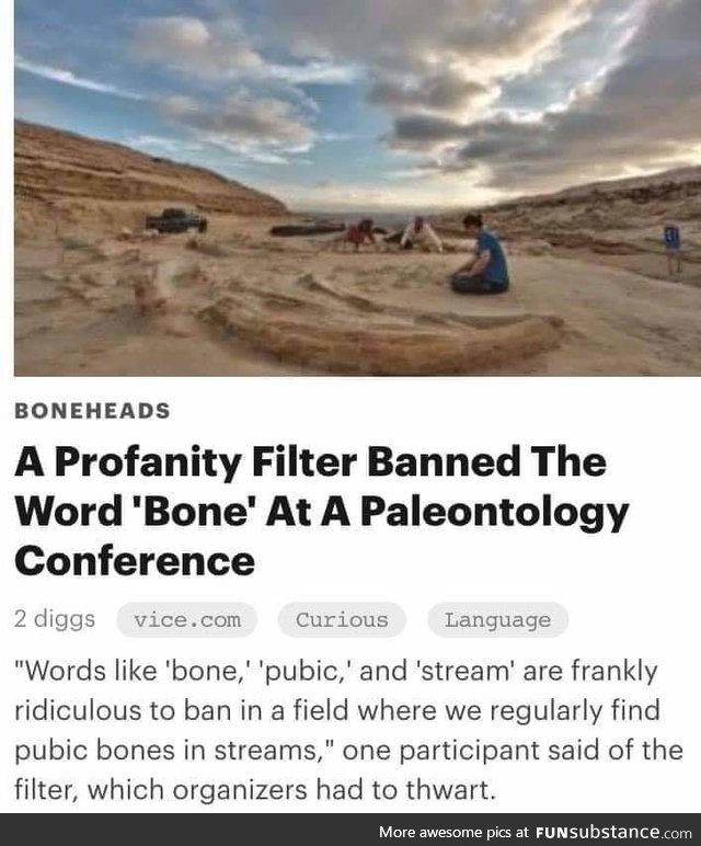 Paleontologist finds *bleep* in *bleep*