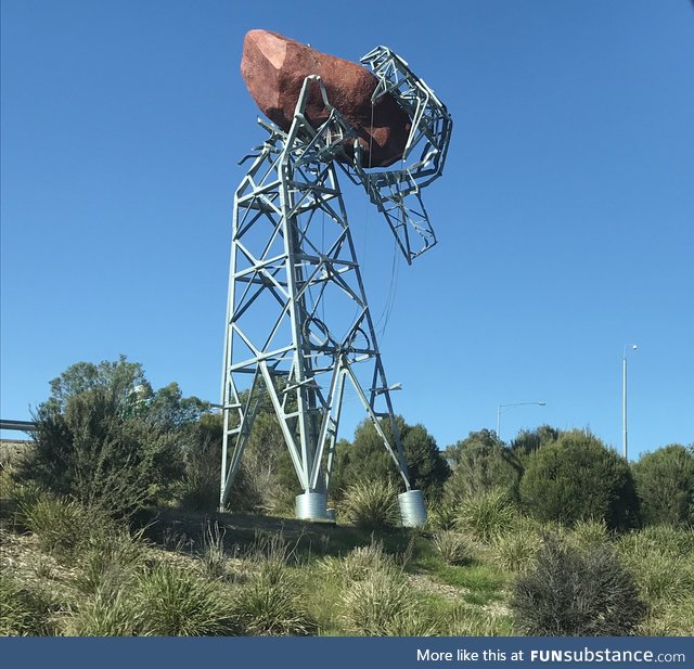 Meteor statue Australia