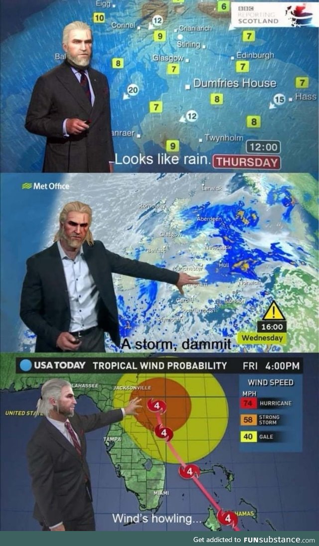 If Geralt of Rivia was a weatherman