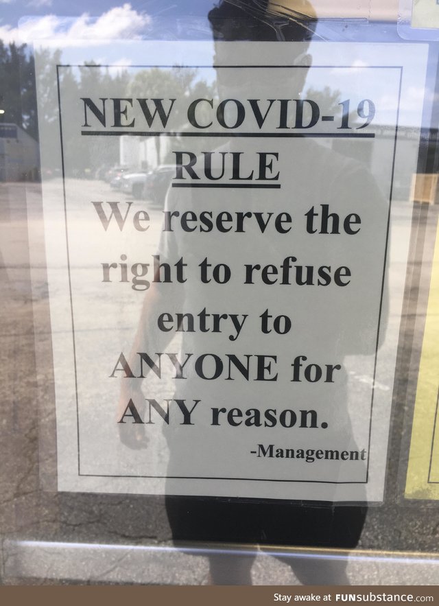 Interesting sign outside a local business. Never seen something like it