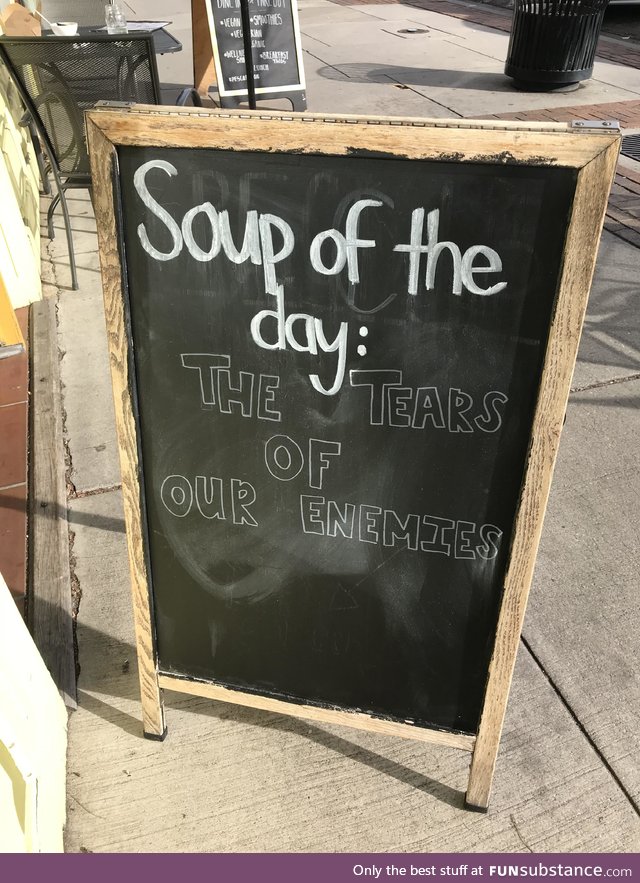 Soup of the day: