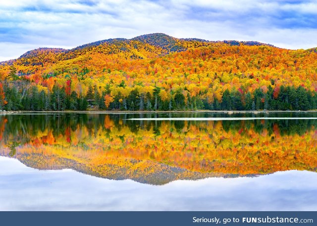 The Adirondack State Park in upstate NY is on top fall form this week