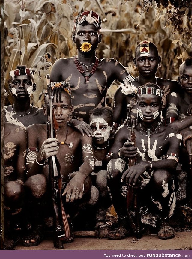 Youth of a remote Ethiopian Tribe