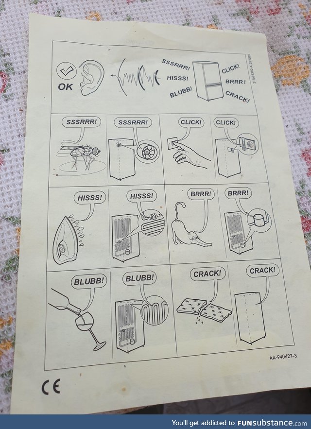 Fridge-Manual showing me what it's gonna sound like