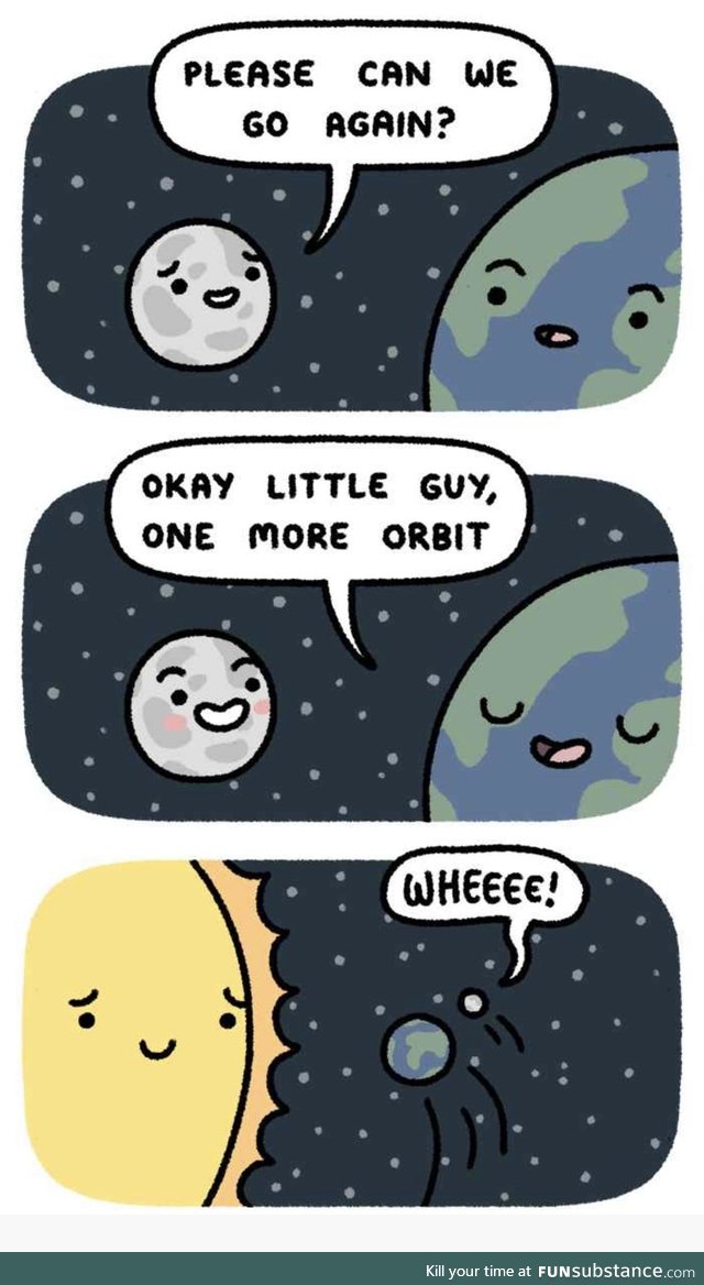 The moon is a goldfish