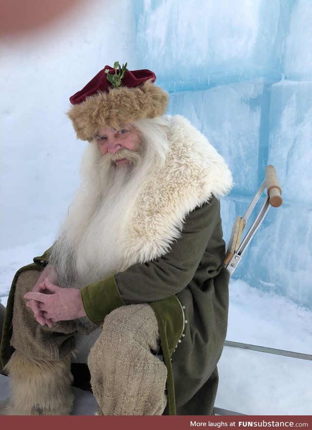 Swedish Santa at the Ice Hotel