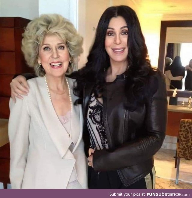 Cher at 74 and her Mommy at 94! Man, did she turn back time