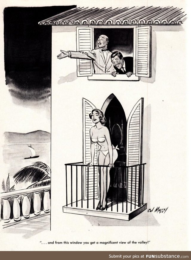 The view down there (After Hours magazine, 1957)