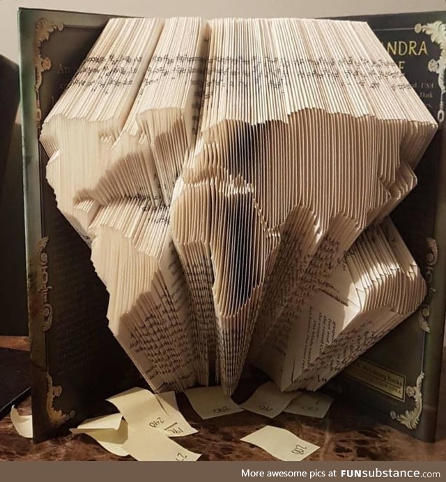 I tried book folding, and here's how it went