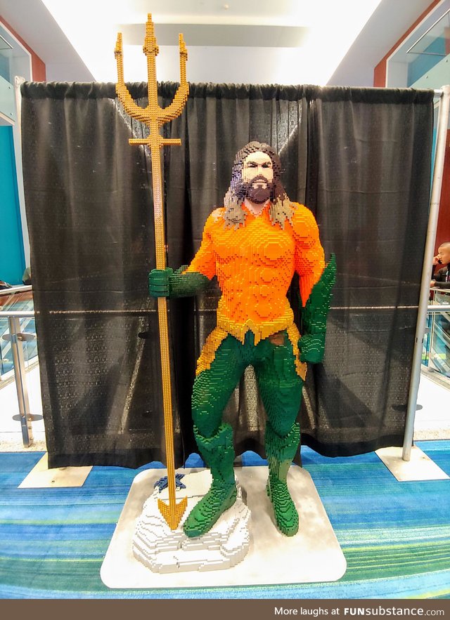 Aquaman built from Lego
