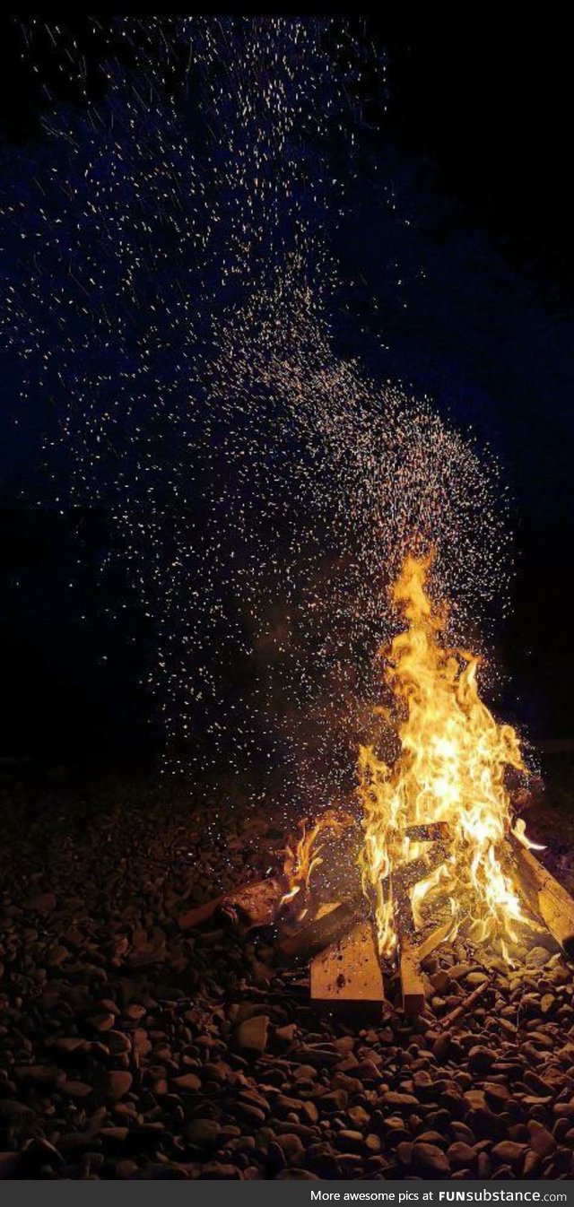 Beautiful campfire